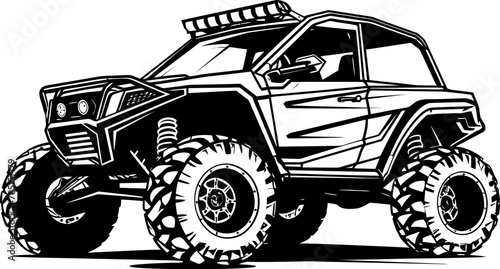 Trail Trekker UTV Logo Symbolizing Nature Exploration Sport Vehicle Maverick UTV Emblem for Adventure Seekers