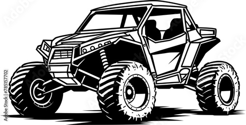 Nature Trailblazer UTV Emblem Icon Off Road Enthusiast Sport Vehicle Logo