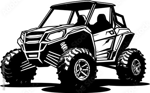 Adventure Tracker UTV Vector Symbol Trail Maverick Off Road Vehicle Emblem