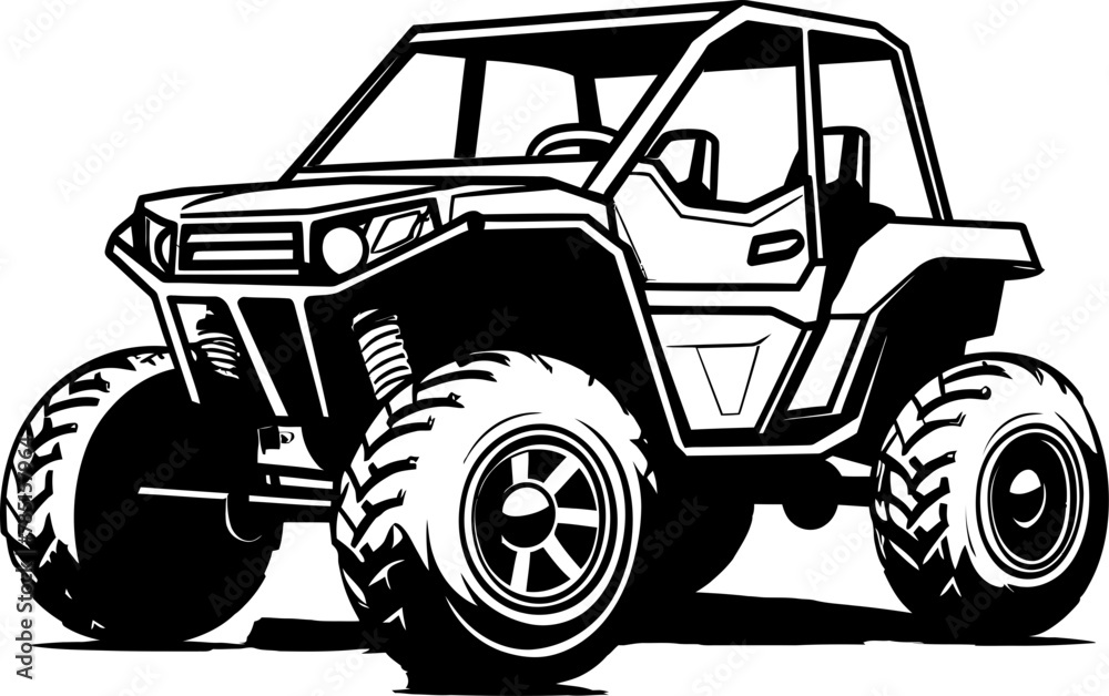 Off Road Odyssey Sport Vehicle Vector Adventure Seeker UTV Logo Icon