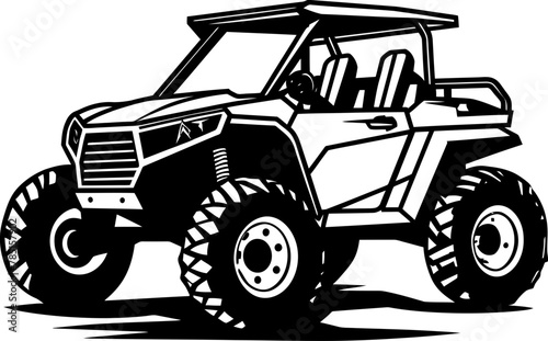 Nature Trailblazer UTV Emblem Logo Off Road Enthusiast Sport Vehicle Symbol