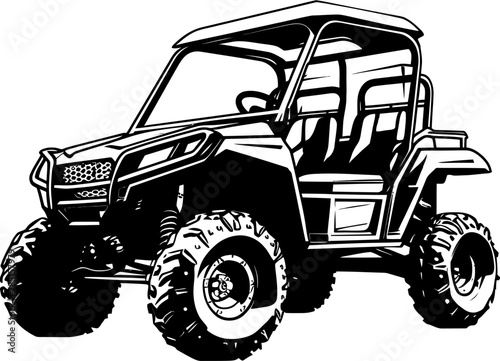 Nature Adventurer UTV Emblem Symbol Off Road Explorer Sport Vehicle Logo