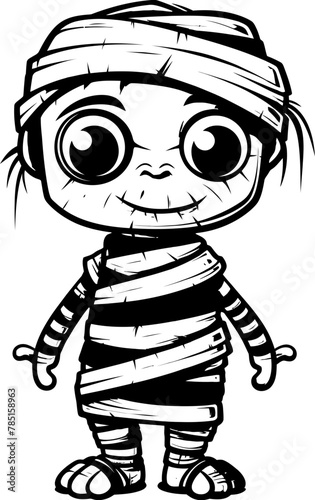 Nostalgic Nightwalker Vintage Mummy Logo Mummified Marvel Creepy Mummy Emblem