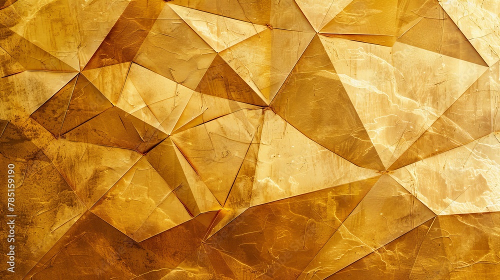 Geometric art print on a golden texture, ideal for wallpapers, posters, or textile designs Geometric art print on a golden texture, ideal for wallpapers, posters, or textile designs