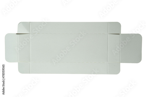 Obraz na plátně Unfolded grey paper box
