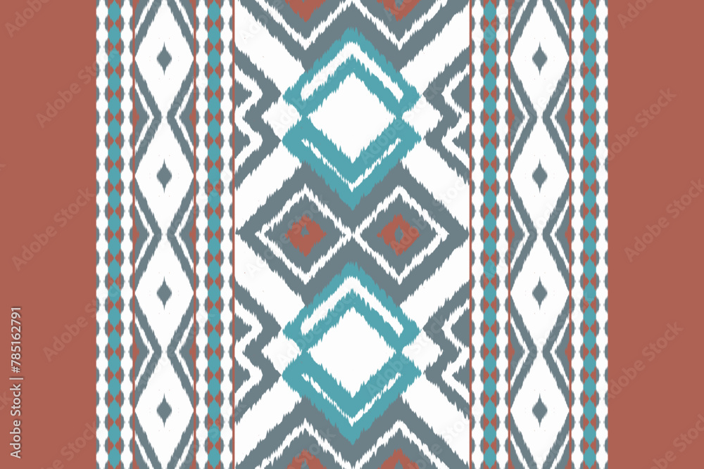 Ethnic abstract purple Seamless ikat pattern in tribal, folk embroidery, and Asia style. Aztec geometric art ornament print. Design for carpet, wallpaper, clothing, wrapping, fabric, cover. Ethnic abstract purple Seamless ikat pattern in tribal, folk embroidery, and Asia style. Aztec geometric art ornament print. Design for carpet, wallpaper, clothing, wrapping, fabric, cover.
