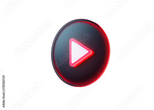 Free Download bright glowing round play pause button icon png - GFXLoad