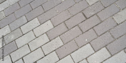 Seamless pattern floor , Seamless texture of street tiles. Pattern of gray-blue sidewalk tiles.