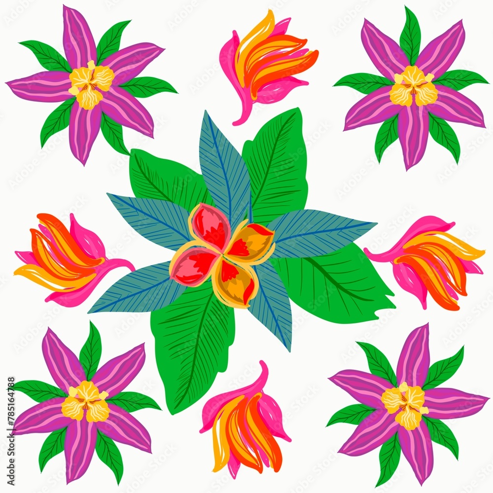 Floral seamless pattern illustration decorative design Floral seamless pattern illustration decorative design