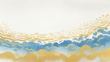 爽やかな水の流れ、夏、和、和風イメージの背景イラスト