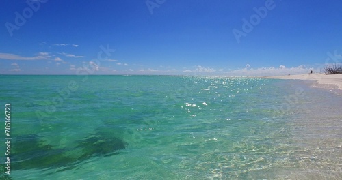 Beautiful shot of an azure ocean in the daytime