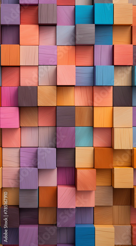 Background of colorful squares in pastel colors. Pattern colors.