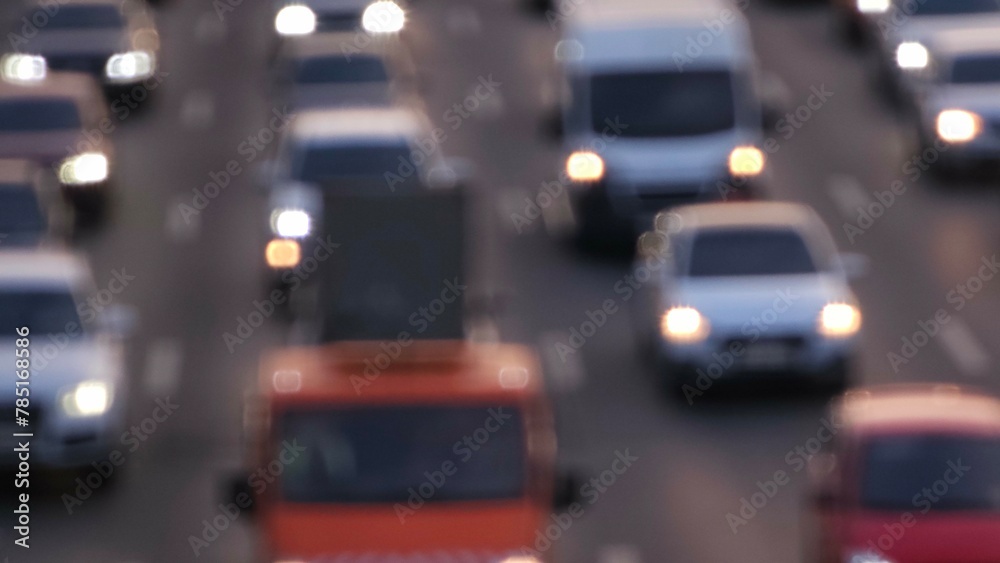 traffic on the highway rush hour traffic on the highway rush hour
