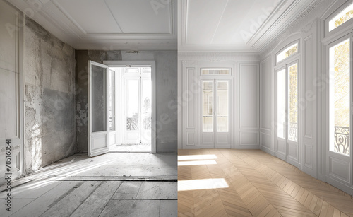 Renovation Revelations: Before and After Apartment Restoration © Curioso.Photography