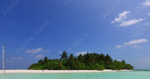 Scenic view of the beautiful Maldives in the tranquil Indian ocean