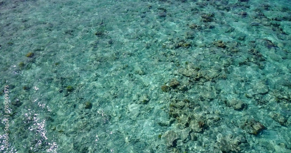 Closeup of a shallow part in the Indian Ocean Closeup of a shallow part in the Indian Ocean