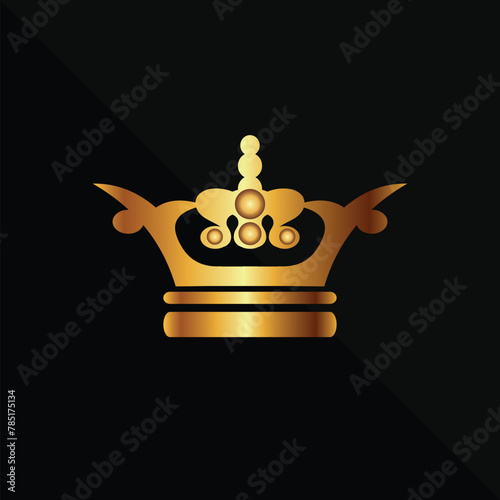  Crowning headdress for king and queen. Royal golden noble aristocrat monarchy red jewel crowns. Monarch jewels royalty luxury coronation. 3d vector illustration