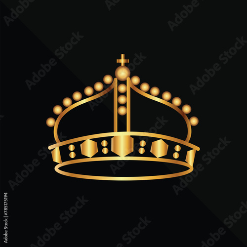 Royal golden noble aristocrat monarchy red jewel crowns.