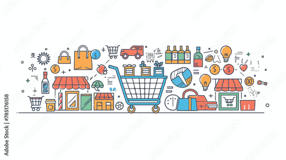 Ecommerce business concept. Purchasing goods 