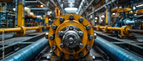 Industrial Symphony: Valves and Pipelines. Concept Industrial Symphony, Valves, Pipelines, Manufacturing Processes
