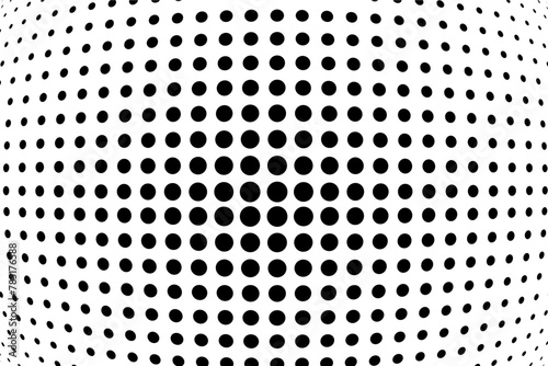 simple halftone black dot vector free