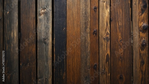 Wallpaper styled picture of dark, wooden wall structure © Konrad