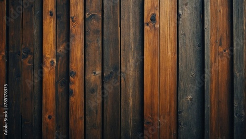 Wallpaper styled picture of dark  wooden wall structure