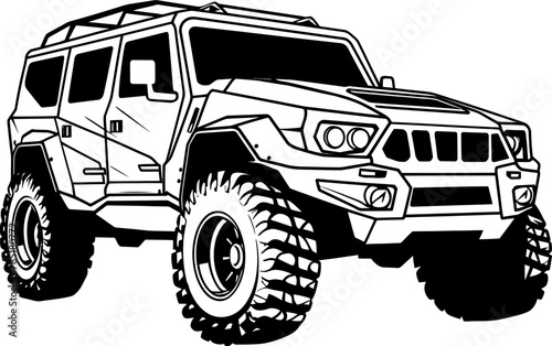 Trail Trekker Vector Emblem for Off Road Exploration UTV Trailblazer Logo Icon for Adventure Seekers