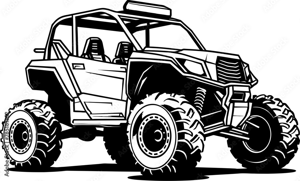 Wilderness Warrior UTV Vector Design Terrain Tamer Sport Vehicle Logo