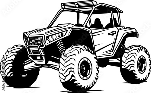 Wilderness Navigator UTV Logo Symbol Terrain Explorer Sport Vehicle Emblem