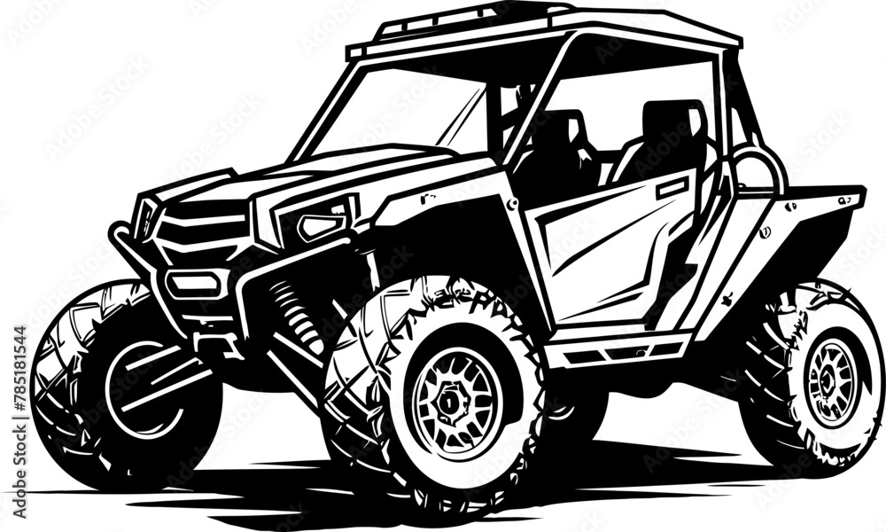 Off Road Odyssey Sport Vehicle Logo Adventure Seeker UTV Vector Emblem