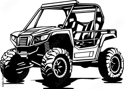 Terrain Dominator Sport Vehicle Icon Nature Nomad UTV Logo Symbol