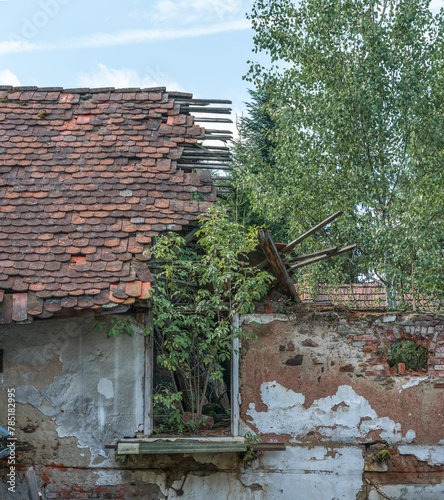 Old abandoned farm somewhere in South Bohemia.