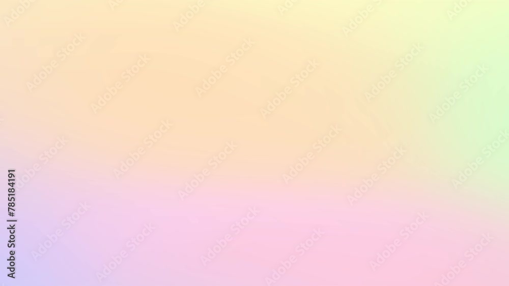 4K Animation Color Pastel rainbow gradient. Moving abstract background. red, orange, yellow, green, sky blue, blue solid, purple, pink . Seamless looping videos