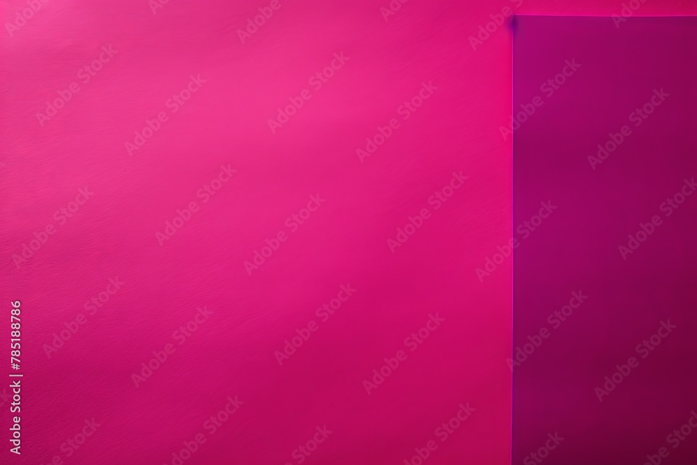 Magenta background with dark magenta paper on the right side, minimalistic background, copy space concept, top view