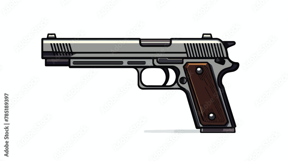 Gun icon Vector illustration isolated on white background