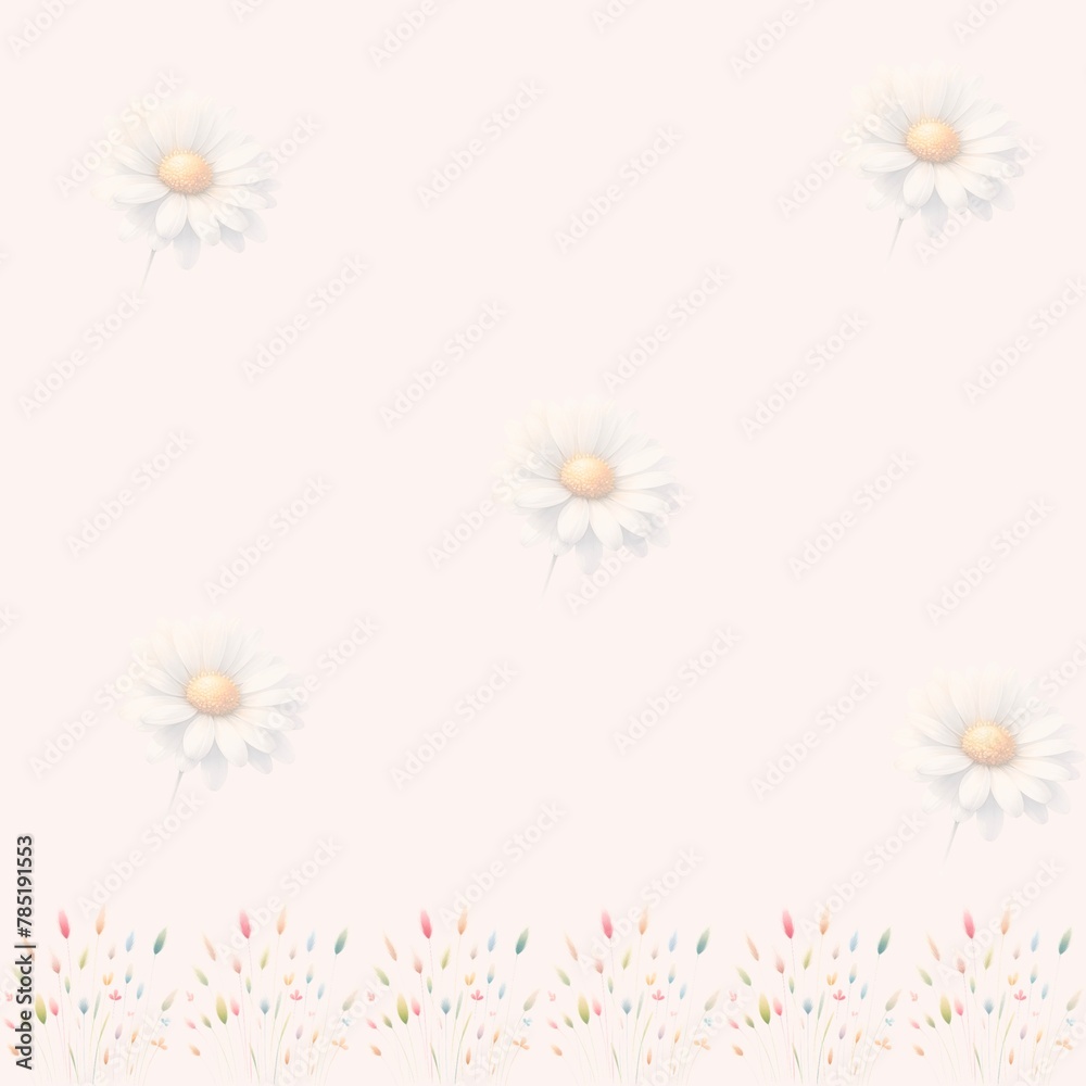 Obraz premium background with flowers