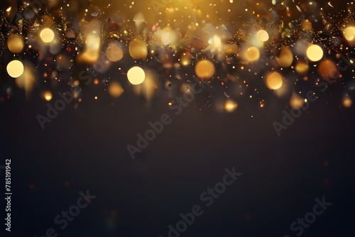 Abstract of christmas and bokeh light with glitter background Generative AI © Asad