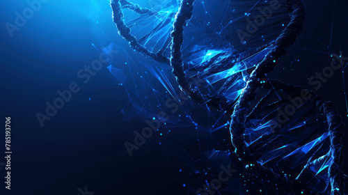 background digital visual screen of DNA futuristic for digital and print  © dropideas