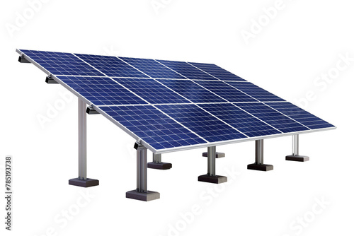 Solar panel isolated on a white background.