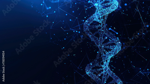 background digital visual screen of DNA futuristic for digital and print 