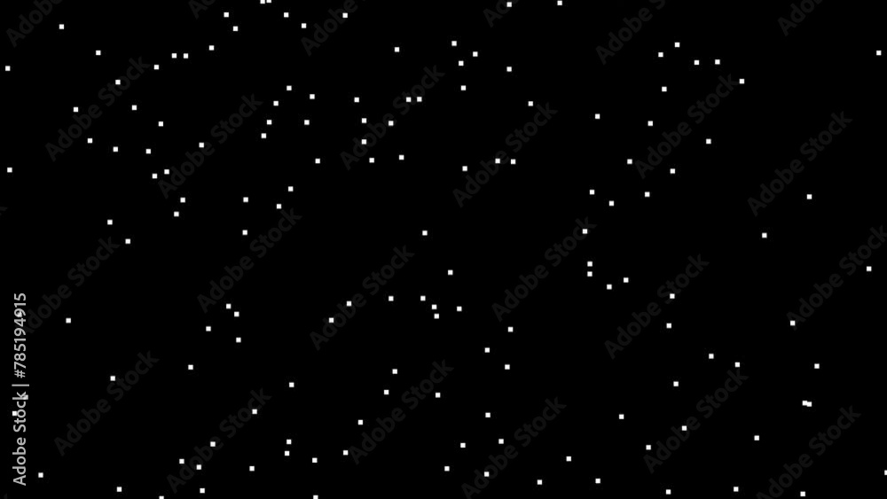 4K white star Explosion effect. Festive Fireworks. Isolated on a black background. Floating golden sparkles. White Particles fly