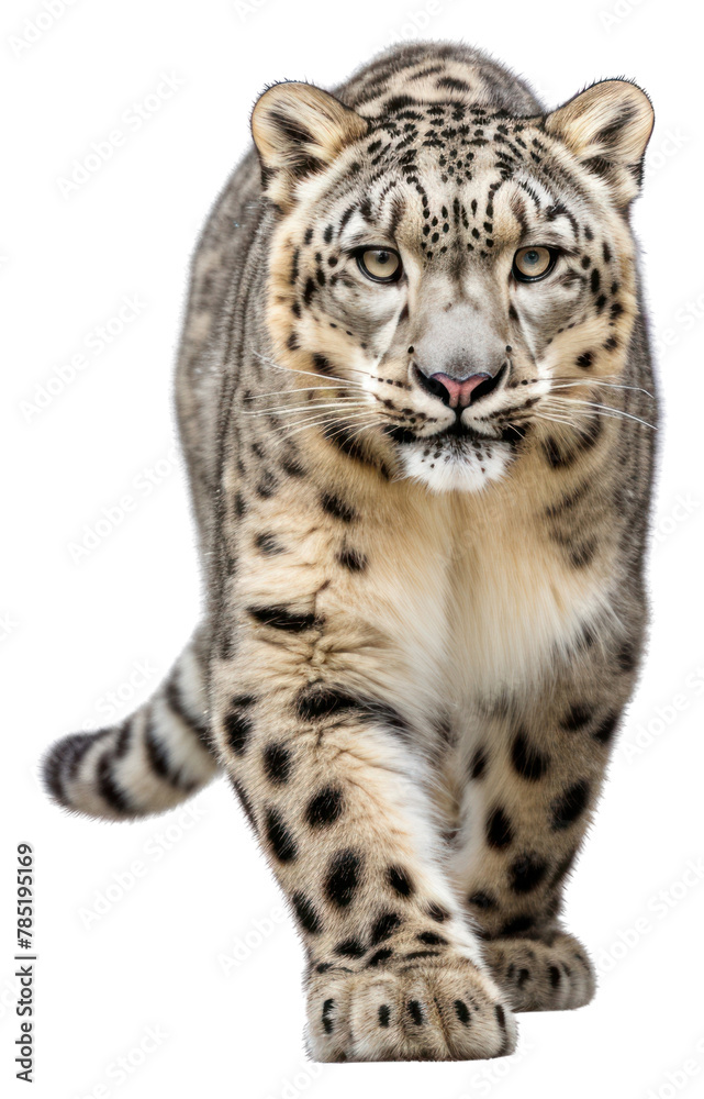 Fototapeta premium PNG Snow leopard wildlife animal mammal. AI generated Image by rawpixel.