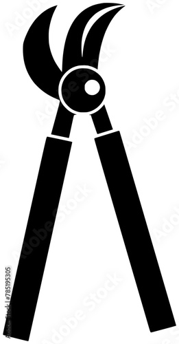 farm illustration garden silhouette harvest logo nature icon plant outline gardening pruner tool agriculture work gardener black hobby crop shape hand grow tree for vector graphic background