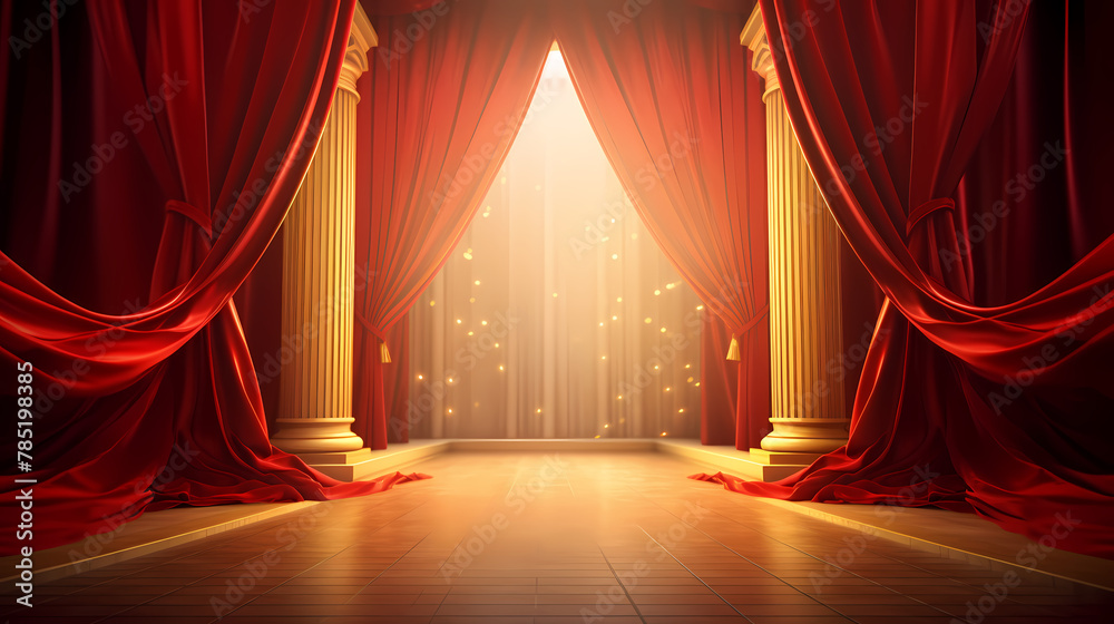 Red annual meeting event main visual background Red annual meeting event main visual background