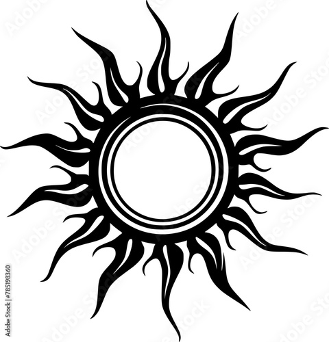 abstract sun vector illustration