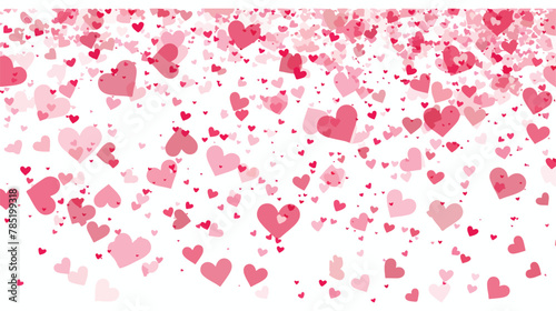 Hearts Background. Love style. Confetti texture.