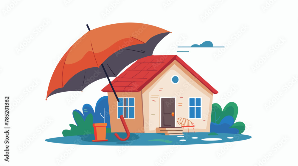 House and umbrella concept - great for topics