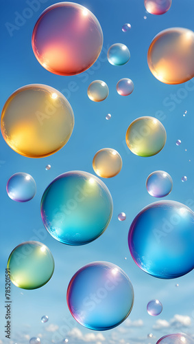 Bubbles. Generate AI. © 용 전