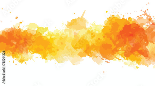 Yellow and orange watercolor background. Vector illustration